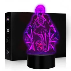 Mily Mortal Kombat Kitana Artwork Acrylic LED Lamp Figures