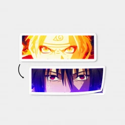Mily Home Décor Naruto: Shippuden Naruto & Sasuke Eyes Lenticular Sticker