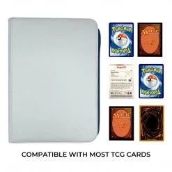 Mily Totem World White Stitched 9-Pocket Zipper Binder TCG Supplies 9 Mily Totem World White Stitched 9-Pocket Zipper Binder TCG Supplies