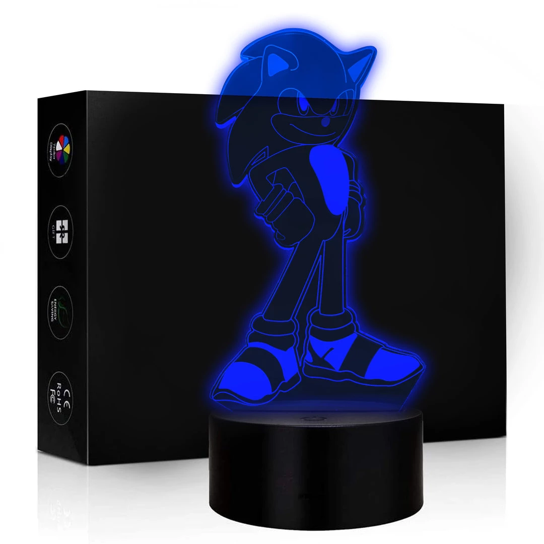 Mily Sonic The Hedgehog Sonic Acrylic LED Lamp DISCONTINUED Figures 3 Mily Sonic The Hedgehog Sonic Acrylic LED Lamp DISCONTINUED Figures