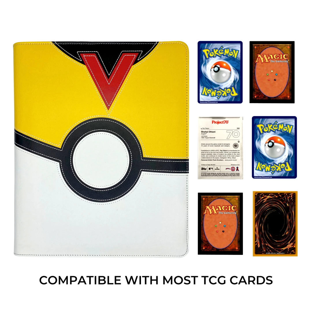 Mily Totem World Level Ball Stitched Poke Ball Theme 9-Pocket Binder 6 Mily Totem World Level Ball Stitched Poke Ball Theme 9-Pocket Binder