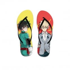 Mily My Hero Academia Midoriya & Bakugo Flip Flops