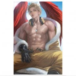 Mily My Hero Academia Hawks "11 X 17" Aluminum Art Print Lifestyle