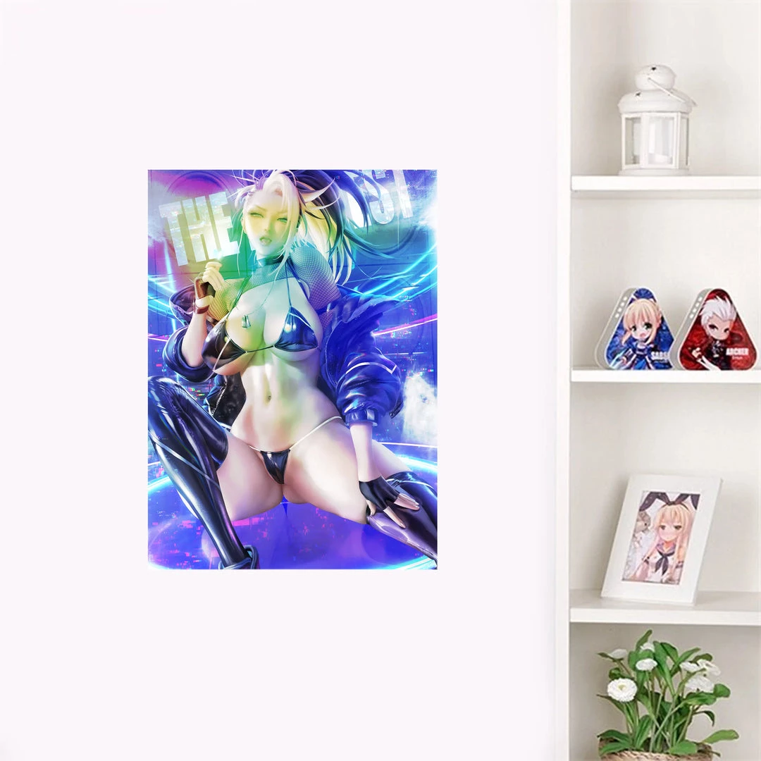 Mily League Of Legends KDA All Out Akali "11 X 17" Metallic Glossy Art Print Lifestyle 5 Mily League Of Legends KDA All Out Akali "11 X 17" Metallic Glossy Art Print Lifestyle