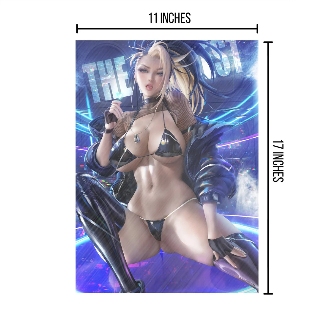 Mily Lifestyle League Of Legends KDA All Out Akali "11 X 17" Aluminum Art Print 5 Mily Lifestyle League Of Legends KDA All Out Akali "11 X 17" Aluminum Art Print