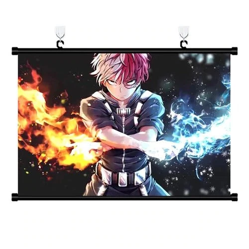 Mily My Hero Academia Shoto Todoroki Horizontal Wall Scroll Poster Home Décor 3 Mily My Hero Academia Shoto Todoroki Horizontal Wall Scroll Poster Home Décor
