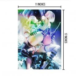 Mily NieR:Automata Kaine & 2B "11 X 17" Metallic Glossy Art Print