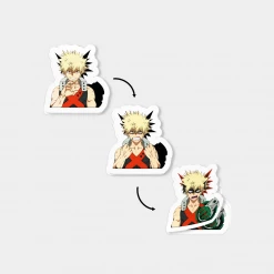 Mily Home Décor My Hero Academia Bakugo Lenticular Sticker