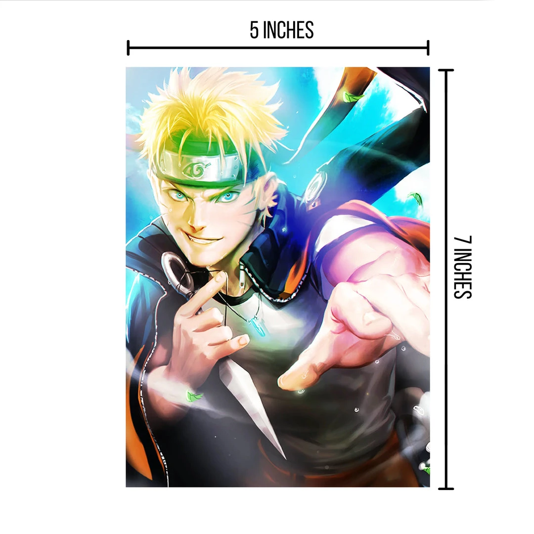 Mily Naruto: Shippuden Naruto Uzumaki "5 X 7" Metallic Glossy Art Print Lifestyle 4 Mily Naruto: Shippuden Naruto Uzumaki "5 X 7" Metallic Glossy Art Print Lifestyle