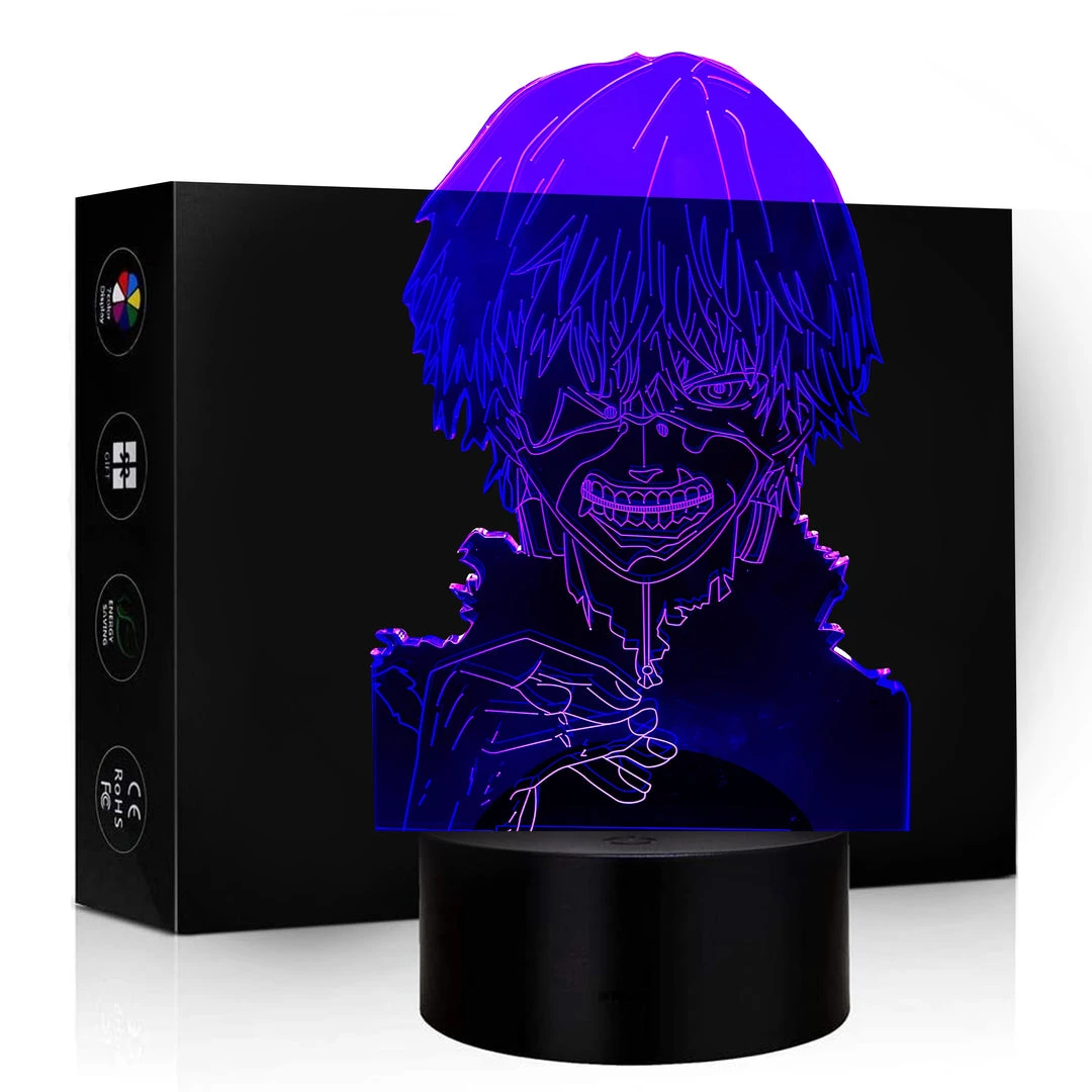 Mily Tokyo Ghoul Ken Kaneki Acrylic Light LED Lamp 3 Mily Tokyo Ghoul Ken Kaneki Acrylic Light LED Lamp