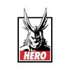 Mily My Hero Academy All Might Hero Sticker Home Décor