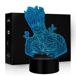 Mily Marvel Groot Acrylic LED Lamp Figures