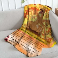 Mily Lifestyle Pokemon Thicc Charizard Throw Blanket