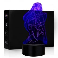 Mily Darling In The FranXX Zero Two Mech Suit Side Pose Acrylic LED Lamp Figures