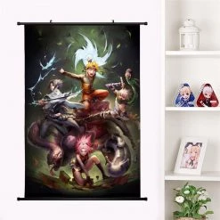 Mily Naruto: Shippuden Team 7 23 X 36 Inch Wall Scroll Poster Home Décor