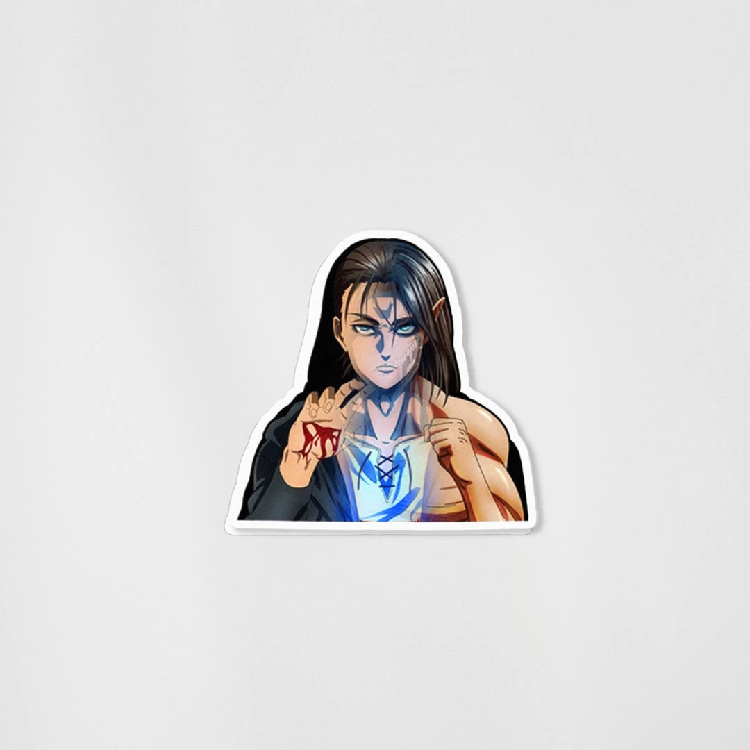 Mily Attack On Titan Final Season Eren Lenticular Sticker Home Décor 3 Mily Attack On Titan Final Season Eren Lenticular Sticker Home Décor