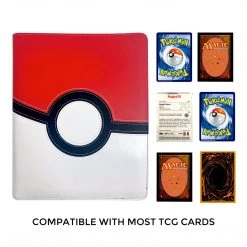 Mily Totem World Red White Stitched Poke Ball Theme 9-Pocket Binder 11 Mily Totem World Red White Stitched Poke Ball Theme 9-Pocket Binder