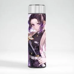 Mily Demon Slayer Shinobu With Sword Portrait Temperature Display Thermal Bottle
