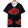 Mily Naruto: Shippuden Akatsuki Baseball Jersey 2 Mily Naruto: Shippuden Akatsuki Baseball Jersey