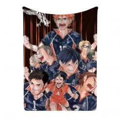 Mily Haikyu!! Karasuno High Throw Blanket Lifestyle