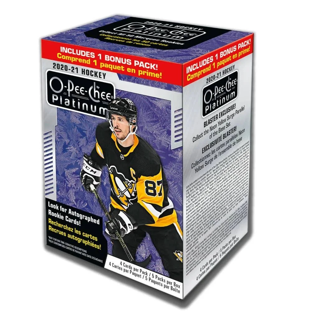 Cesar 2020-21 Upper Deck NHL O-Pee-Chee Platinum Hockey Trading Card Blaster Box 3 Cesar 2020-21 Upper Deck NHL O-Pee-Chee Platinum Hockey Trading Card Blaster Box