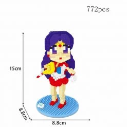 Mily Sailor Moon Sailor Mars Micro Brick Figures