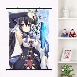 Mily Hyperdimension Neptunia Black Noire Wall Scroll Poster