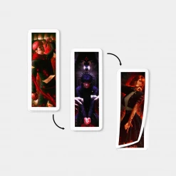 Mily Home Décor Jujutsu Kaisen Yuji, Megumi, & Nobara Lenticular Sticker