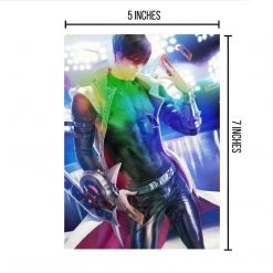 Mily Yu-Gi-Oh! Seto Kaiba Pin Up "5 X 7" Metallic Glossy Art Print Lifestyle