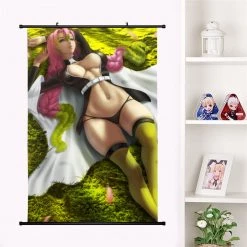 Mily Demon Slayer Mitsuri Kanroji Laying 23 X 36 Inch Wall Scroll Poster