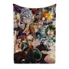 Mily My Hero Academia Collage Throw Blanket Lifestyle