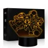 Mily Super Mario Wario Luigi Mario And Yoshi LED Lamp Figures