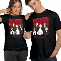 Ink Titan Tokyo Revengers Crew Red Cracked T-Shirt