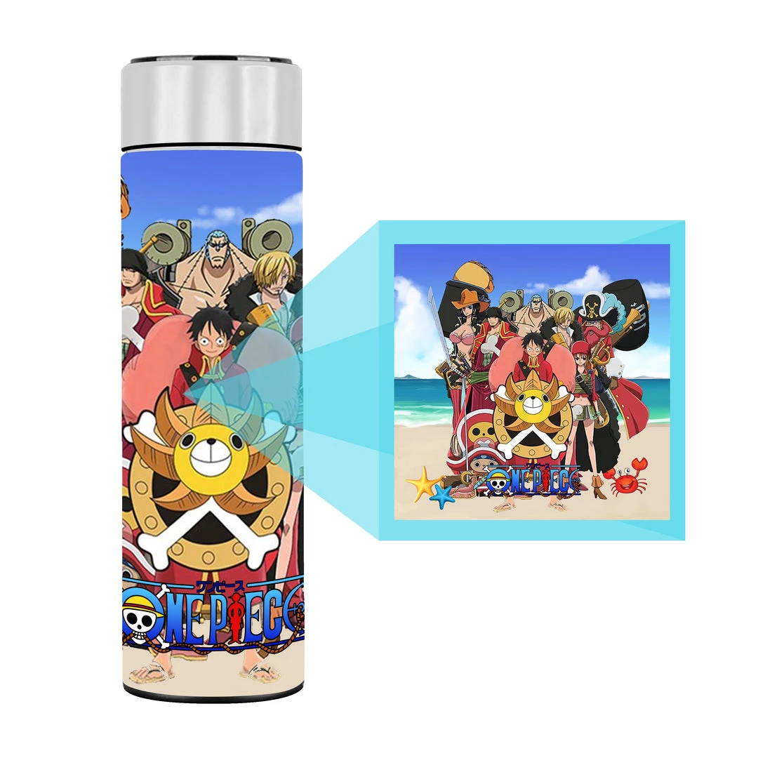 Mily One Piece Straw Hat Pirates Temperature Display Thermal Bottle Lifestyle 5 Mily One Piece Straw Hat Pirates Temperature Display Thermal Bottle Lifestyle