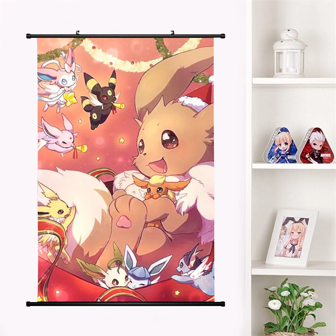 Mily Home Décor Pokemon Eevee Christmas 23 X 36 Inch Wall Scroll Poster 5 Mily Home Décor Pokemon Eevee Christmas 23 X 36 Inch Wall Scroll Poster