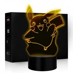 Mily Figures Pokemon Pikachu Waving Acrylic LED Lamp