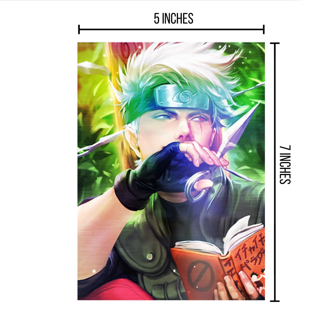 Mily Lifestyle Naruto: Shippuden Kakashi Hatake "5 X 7" Metallic Glossy Art Print 4 Mily Lifestyle Naruto: Shippuden Kakashi Hatake "5 X 7" Metallic Glossy Art Print
