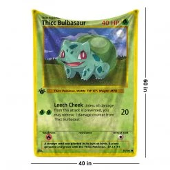 Mily Lifestyle Pokemon Thicc Bulbasaur Throw Blanket