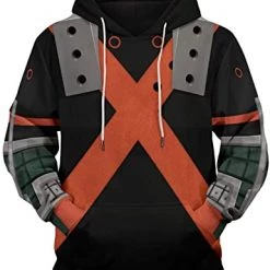 Mily My Hero Academia Bakugo Hero Suit Ver. 2 Zip Up Hoodie Apparel