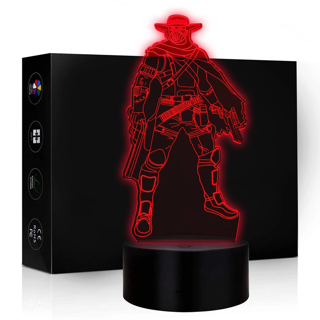 Mily Mortal Kombat Erron Black Acrylic LED Lamp Figures 3 Mily Mortal Kombat Erron Black Acrylic LED Lamp Figures