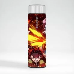 Mily Demon Slayer Mugen Train Temperature Display Thermal Bottle