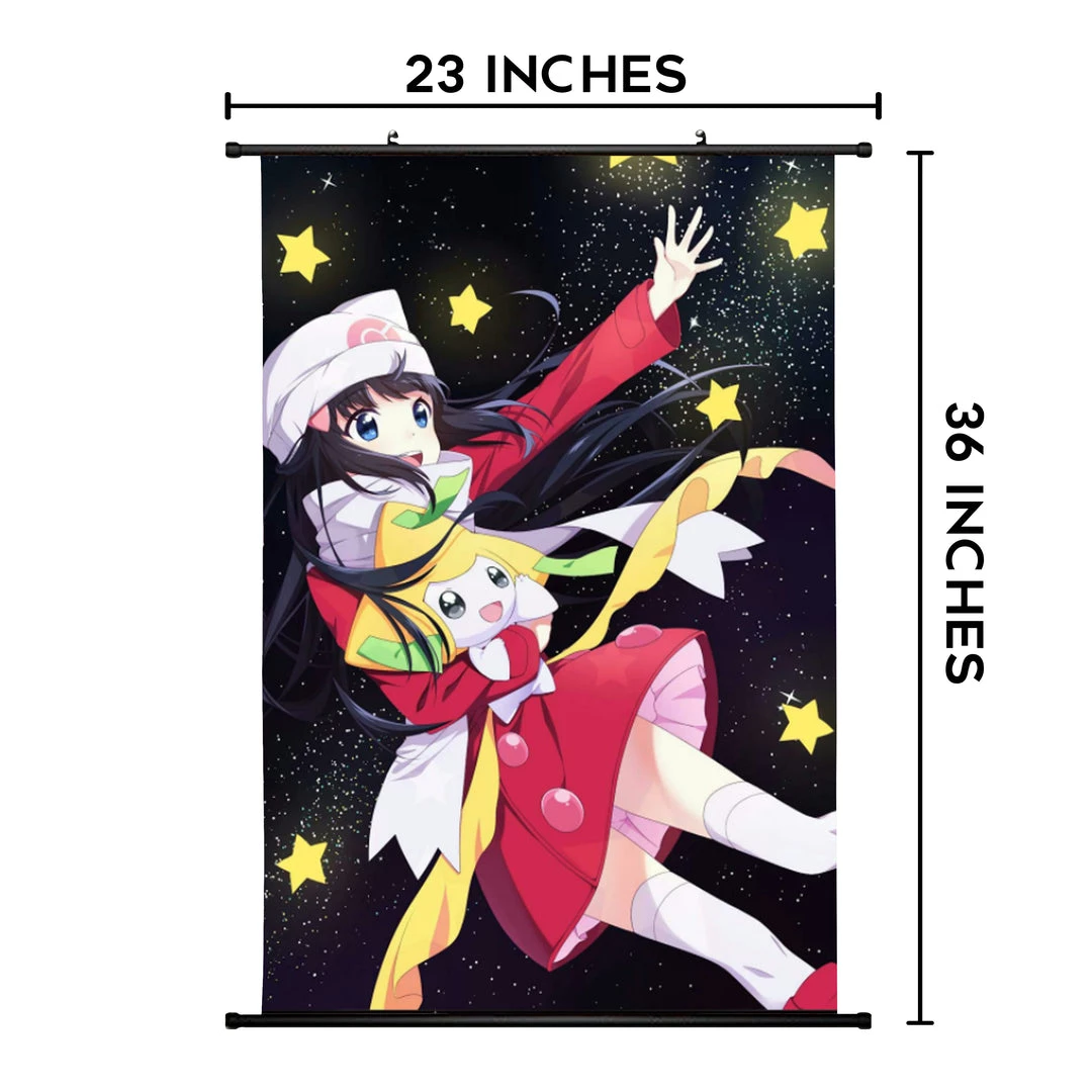 Mily Pokemon Jirachi And Girl 23 X 36 Inch Wall Scroll Poster Home Décor 4 Mily Pokemon Jirachi And Girl 23 X 36 Inch Wall Scroll Poster Home Décor