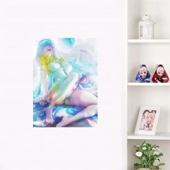 Mily Re:Zero Rem Wedding Dress "5 X 7" Metallic Glossy Art Print 7 Mily Re:Zero Rem Wedding Dress