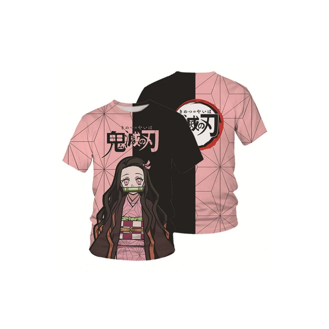 Mily Demon Slayer Nezuko Split Color Jersey 4 Mily Demon Slayer Nezuko Split Color Jersey