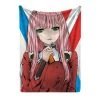 Mily Darling In The FranXX Zero Two Throw Blanket