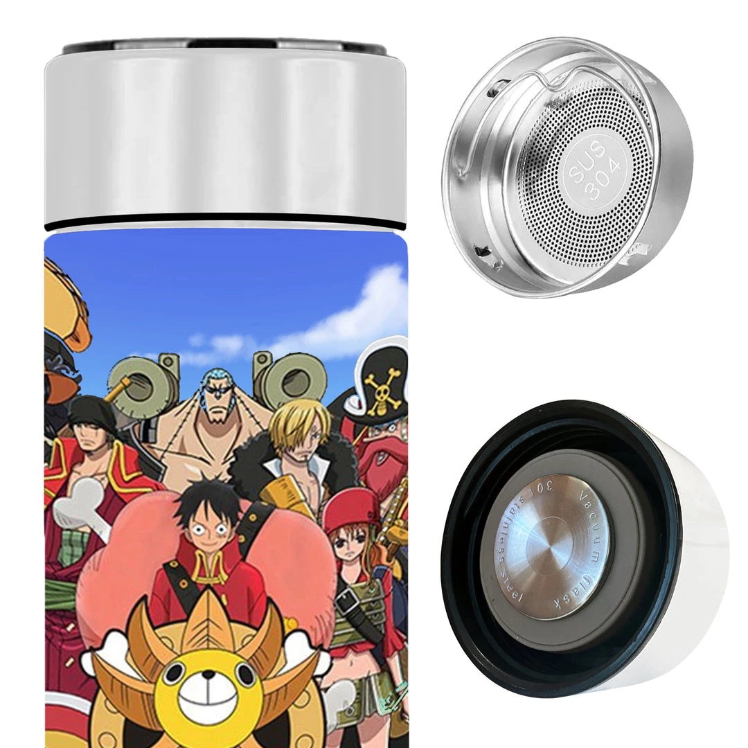 Mily One Piece Straw Hat Pirates Temperature Display Thermal Bottle Lifestyle 6 Mily One Piece Straw Hat Pirates Temperature Display Thermal Bottle Lifestyle