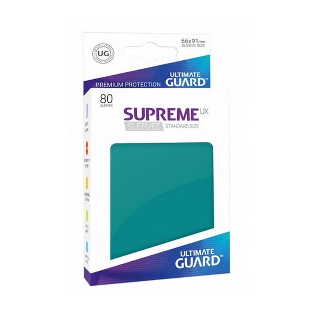 GTS Ultimate Guard Supreme Petrol Color Card Sleeves - 80ct TCG Supplies 3 GTS Ultimate Guard Supreme Petrol Color Card Sleeves - 80ct TCG Supplies