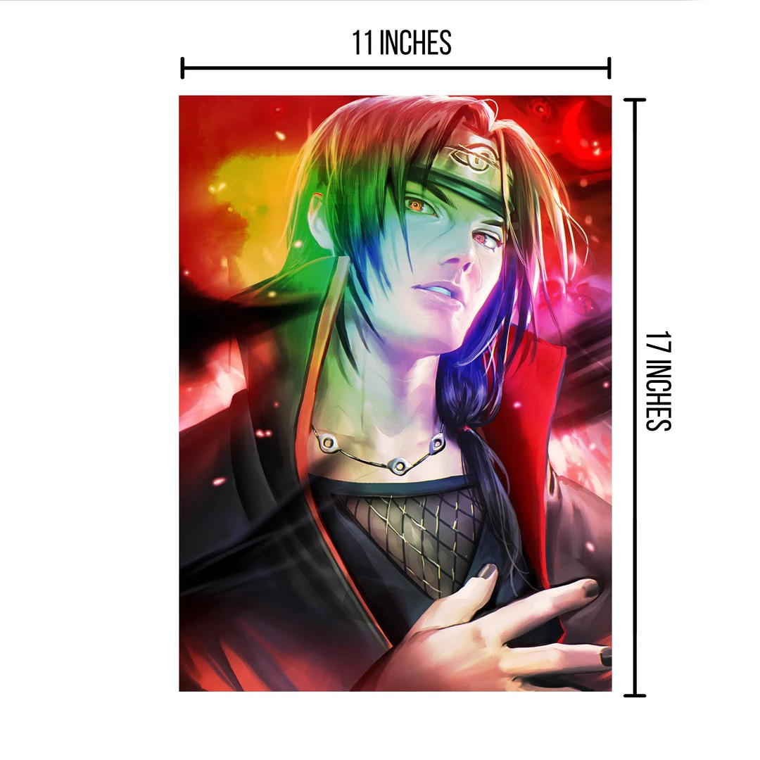 Mily Naruto: Shippuden Itachi Uchiha "11 X 17" Metallic Glossy Art Print 4 Mily Naruto: Shippuden Itachi Uchiha "11 X 17" Metallic Glossy Art Print
