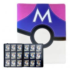 Mily Totem World Master Ball Stitched Poke Ball Theme 9-Pocket Binder