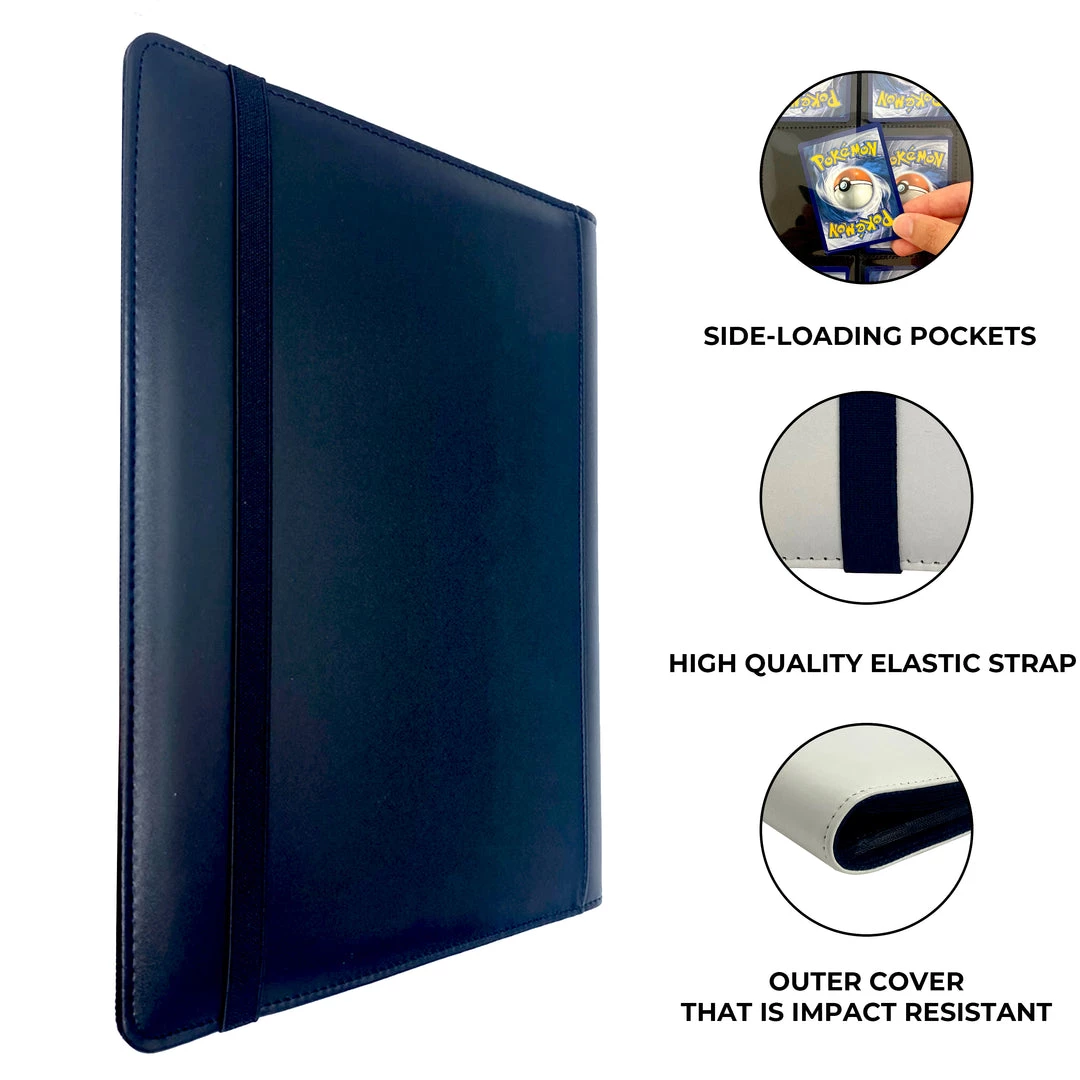 Mily Totem World Black Stitched 9-Pocket Binder 5 Mily Totem World Black Stitched 9-Pocket Binder